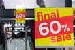 © Nikolay N. Antonov - Signs in a clothing store with discount inscription SALE