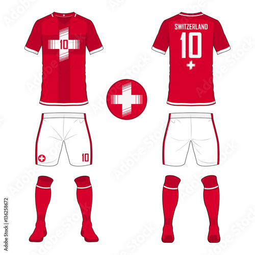 Download Set of soccer jersey or football kit template for ...