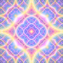 Continuous  Fractal Astral Worlds Pattern. Spiritual Trance Vision.  