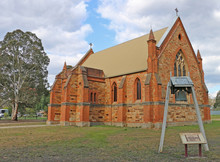 DUNOLLY, VICTORIA, AUSTRALIA - September 15, 2015: St Johns Anglican Church At Dunolly (1869) Also Served As A Common School At One Time