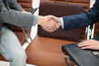 © ASDF - businessman shaking hands to seal a deal with his partner