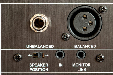 control panel active studio monitor.