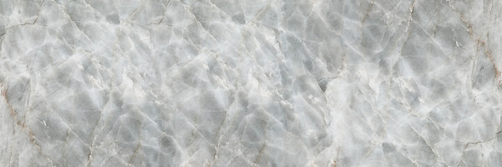 Poster - horizontal white and gray marble for pattern and background
