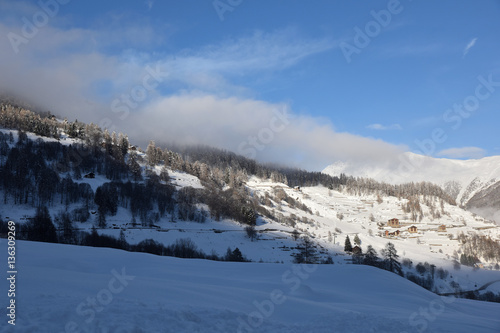 Paese Di Montagna Con Neve Nevicata Nevica Case Di Montagna Monti Inverno Freddo Buy This Stock Photo And Explore Similar Images At Adobe Stock Adobe Stock