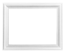 Picture Frame White Wood Frame Background