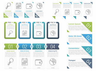 Sticker - Infographic Elements with Numbers