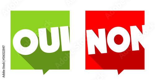 Oui Non Stock Vector Adobe Stock Oui Non Stock Vector Adobe Stock