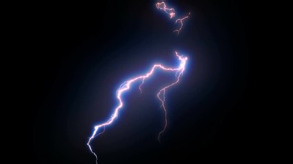 4k-uhd creative tesla-lightning strike style packs , blue electrical storm over black background, wi
