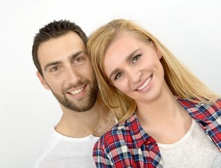 portrait of happy young couple