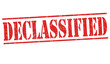 Declassified sign or stamp