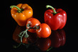 Paprika und Tomate Gemüse