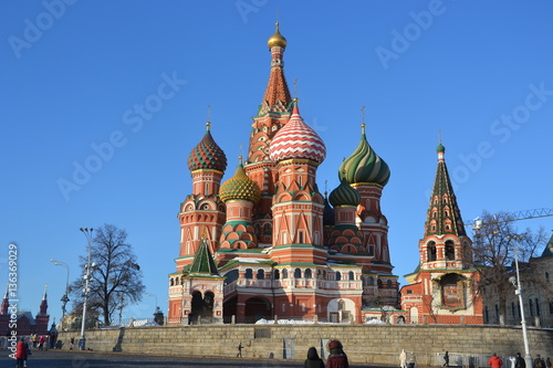Saint Basil cathedral at the Red Square of Moscow, Russia © corsairmarine