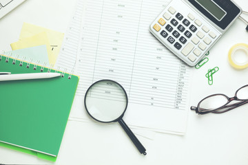 Sticker - keyboard,notebook and stationary on table