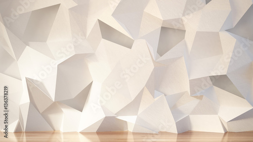 white-interior-background-3d-illustration-3d-rendering