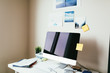 © ZeroThree - Designer home office with magazines and photos