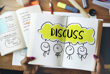 Wall Mural - communication creative thinking ideas concept