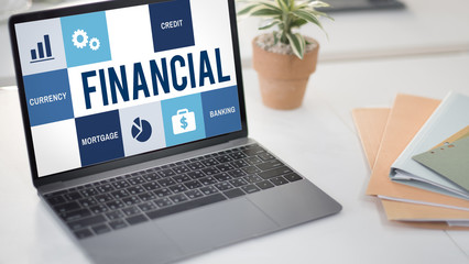 Wall Mural - economy trade accounting finance concept