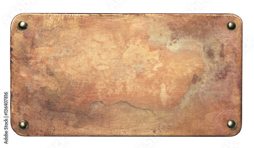 Plakat Old copper plate background