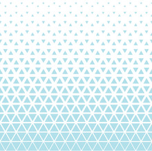 Abstract Geometric Blue Graphic Design Triangle Halftone Pattern
