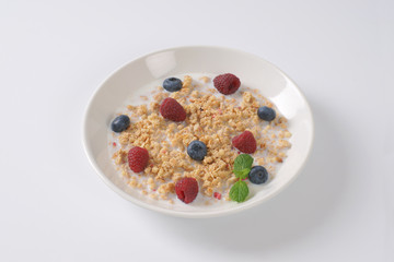 Sticker - granola with milk and fruit