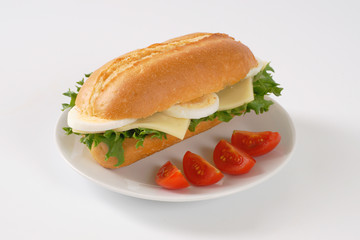 Poster - sandwich with eggs and cheese