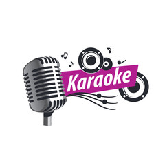 Sticker - vector logo karaoke