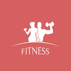 Wall Mural - logo fitness club