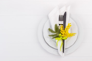 Wall Mural - Spring table setting