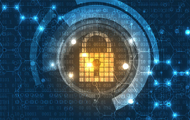 technology security concept. modern safety digital background