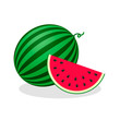 icon watermelon, vector