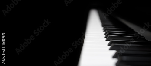 Piano and Piano keyboard Fototapet