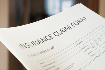 Wall Mural - insurance claim form