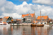 Touristic Village Of Volendam In Norht Holland, The Netherlands