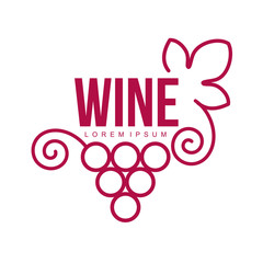 Wall Mural - Wine logo templates