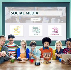 Sticker - Social Media Share Community Graphic Concept
