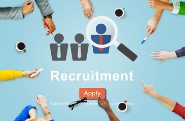 Canvas Print - Recruitment Apply Homepage Human Resources Concept
