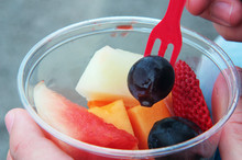 Plastic Cup Of Fresh Cut Fruit