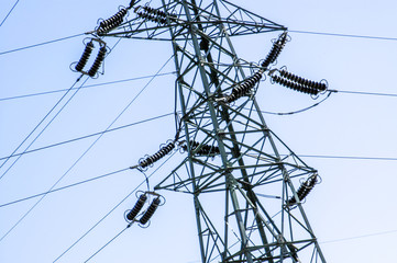 High-tension pole, Romania, Black Sea Coast, Constanta