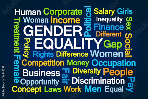 Gender Equality Word Cloud Stock Illustration Adobe Stock