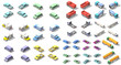 © pleskach - transports set isometric icon vector graphic illustration design. infographic elements