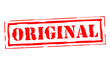 original Red Stamp Text on white backgroud
