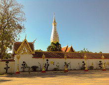 Wat Phra That Phanom Located In Nakhon Phanom Province Thailand