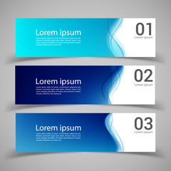 set of banner templates. modern abstract vector illustration de