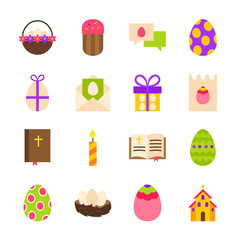 Sticker - Happy Easter Holiday Objects