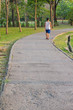 © bankajk - man walk on road in park