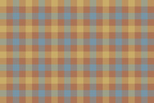Brown Beige Blue Check Fabric Texture Background Seamless Patter