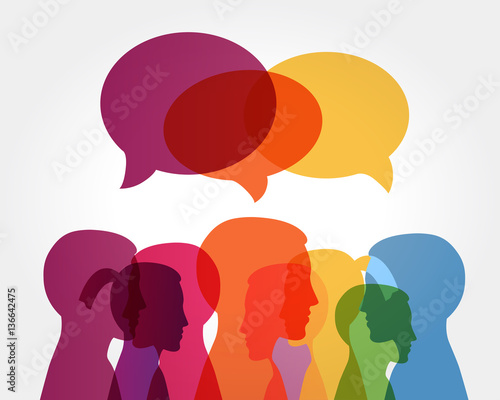 conversation Wallpaper Mural