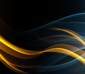 abstract color wave design element