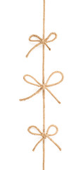 Wall Mural - Bow knots on a string isolated
