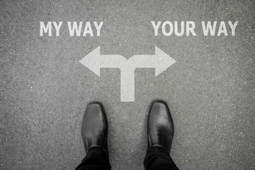 Wall Mural - My way or your way